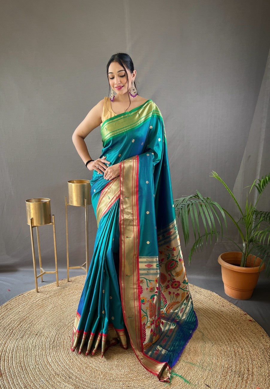 Pure Paithani Silk Saree
