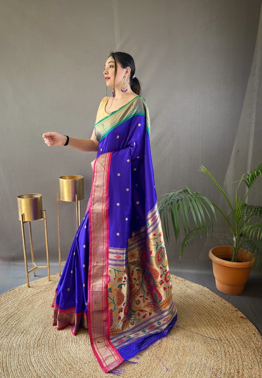 Pure Paithani Silk Saree