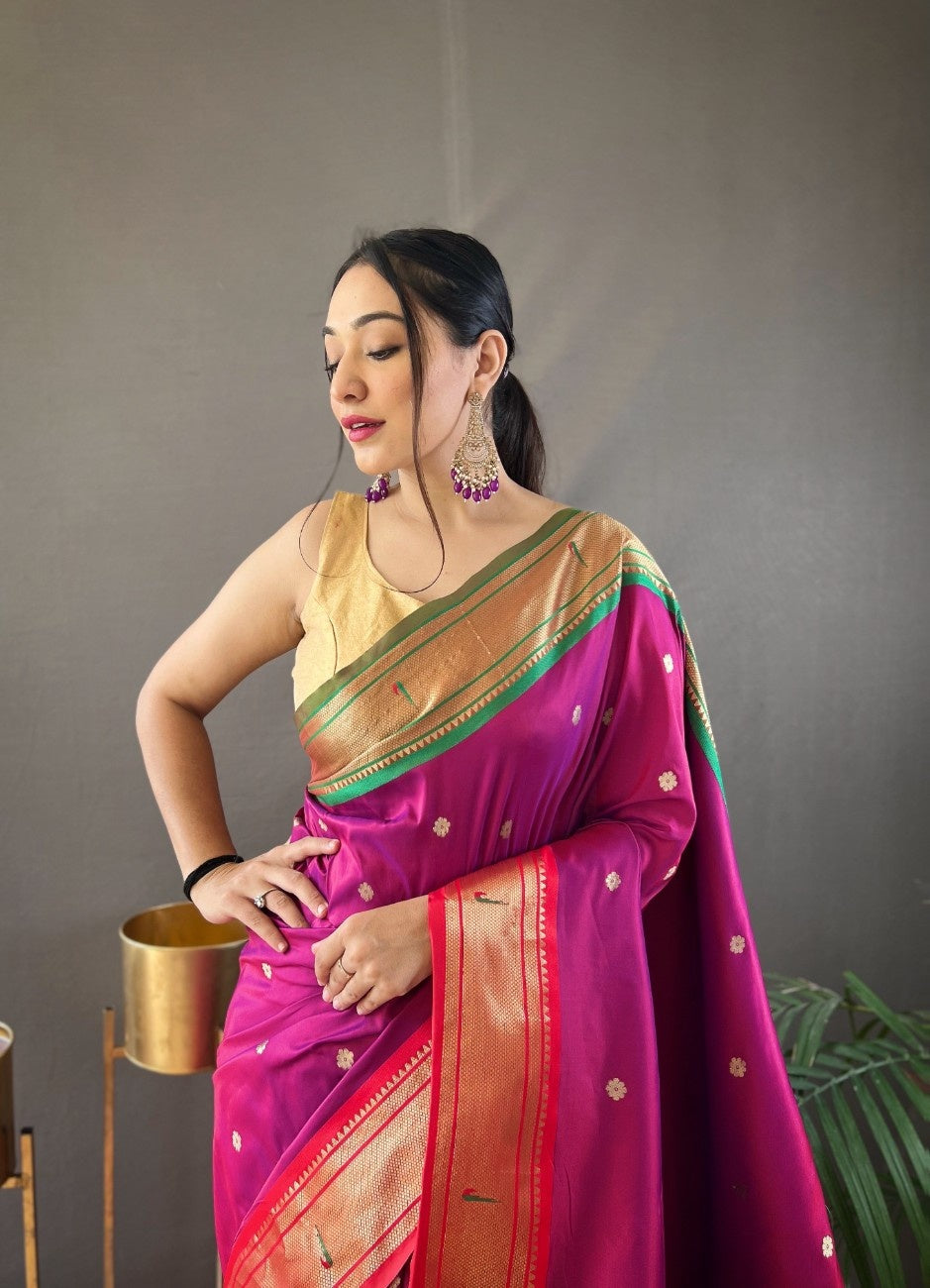 Pure Paithani Silk Saree