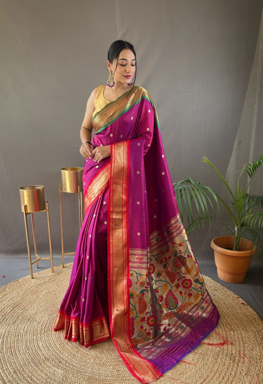 Pure Paithani Silk Saree
