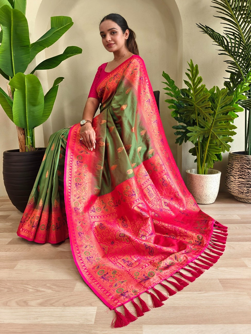 Pure Paithani Silk Saree