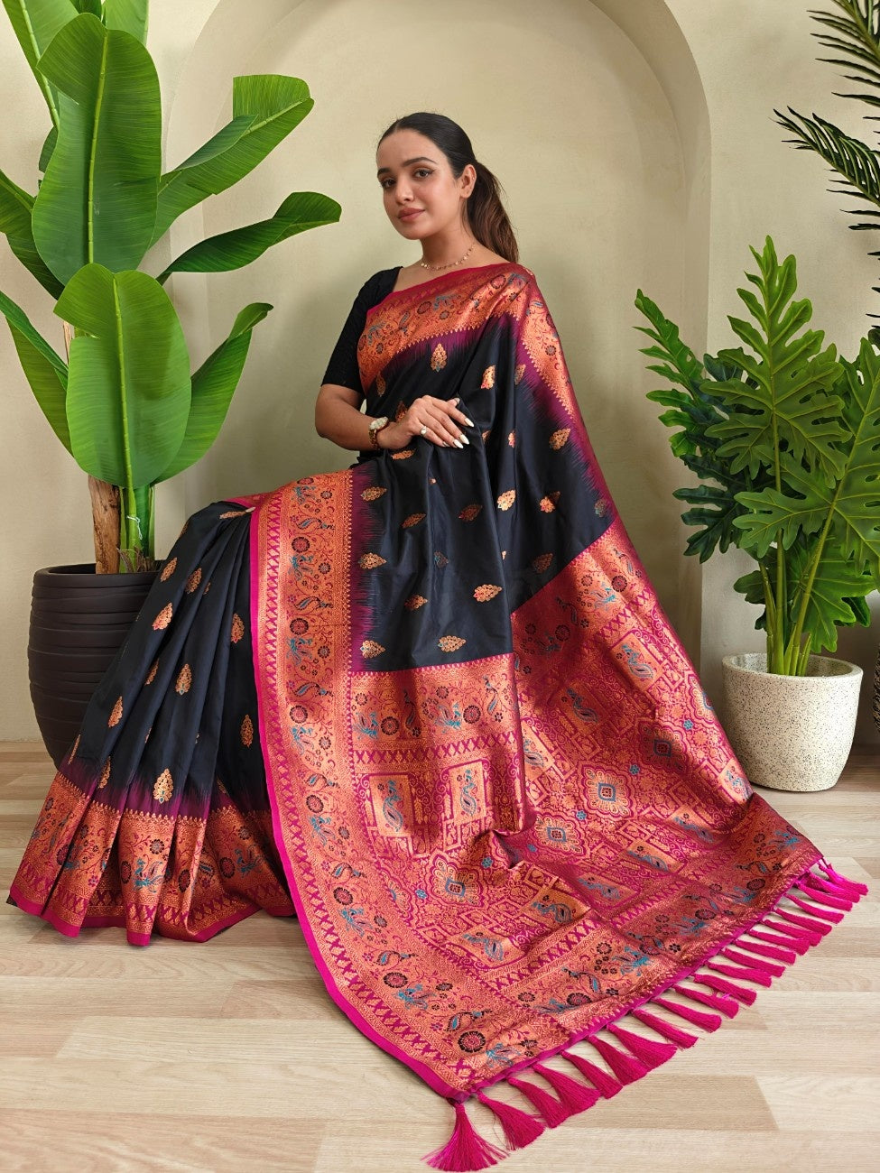 Pure Paithani Silk Saree
