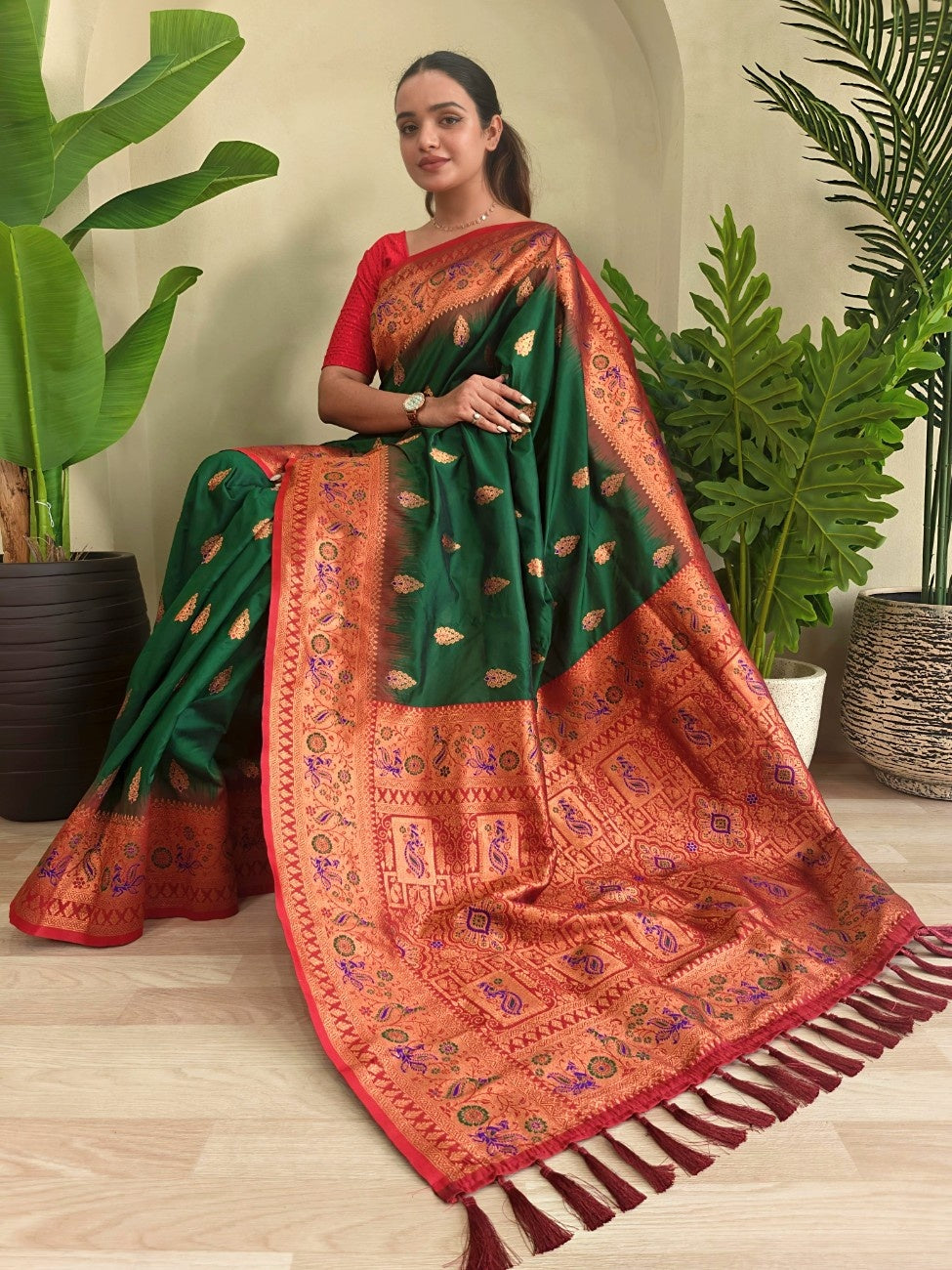 Pure Paithani Silk Saree