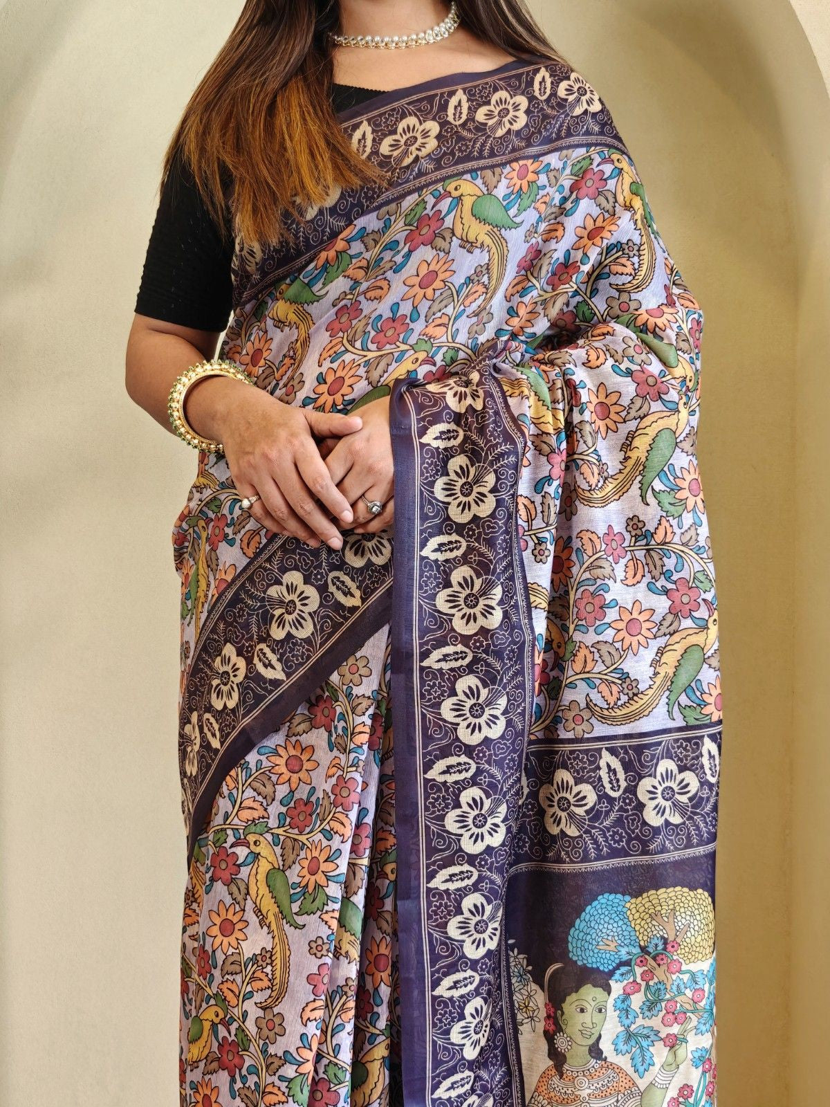 Cotton Chanderi Saree