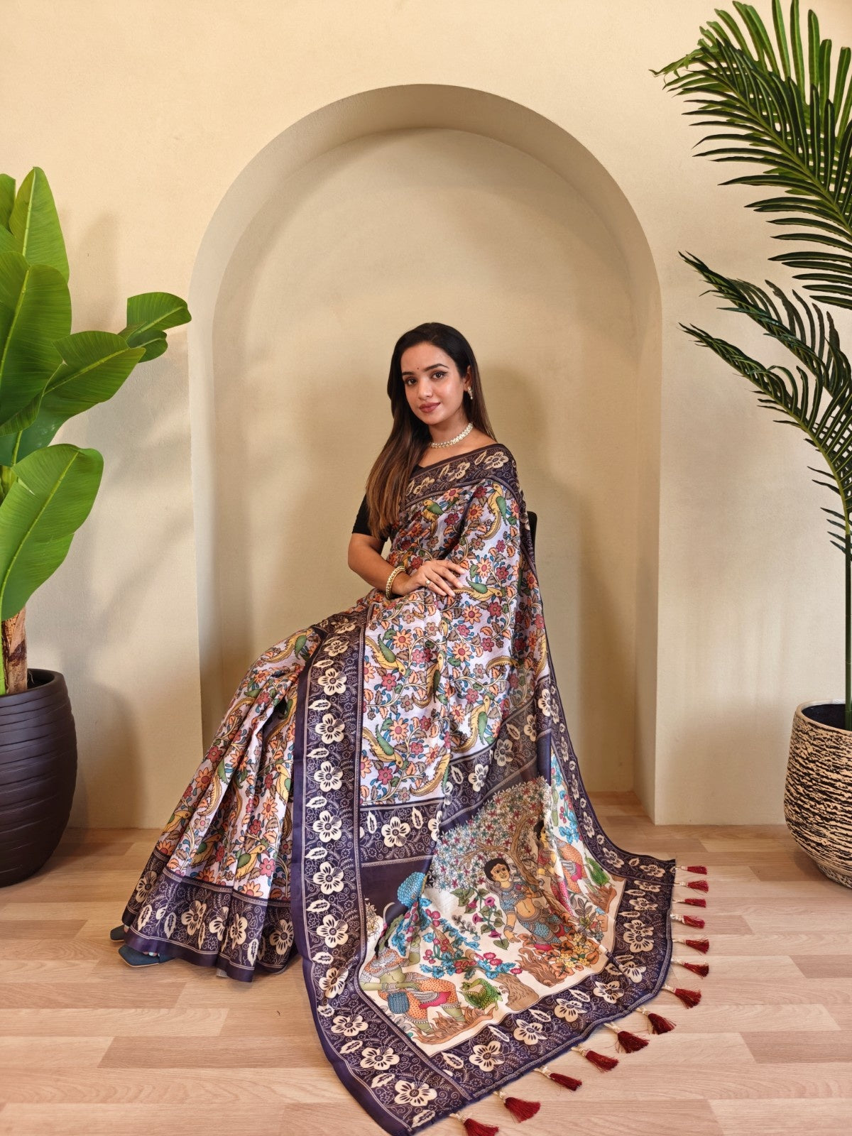 Cotton Chanderi Saree