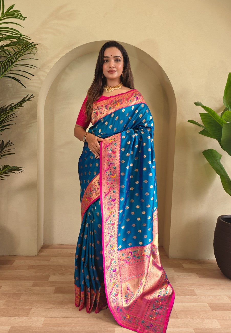 Pure Paithani Silk Saree