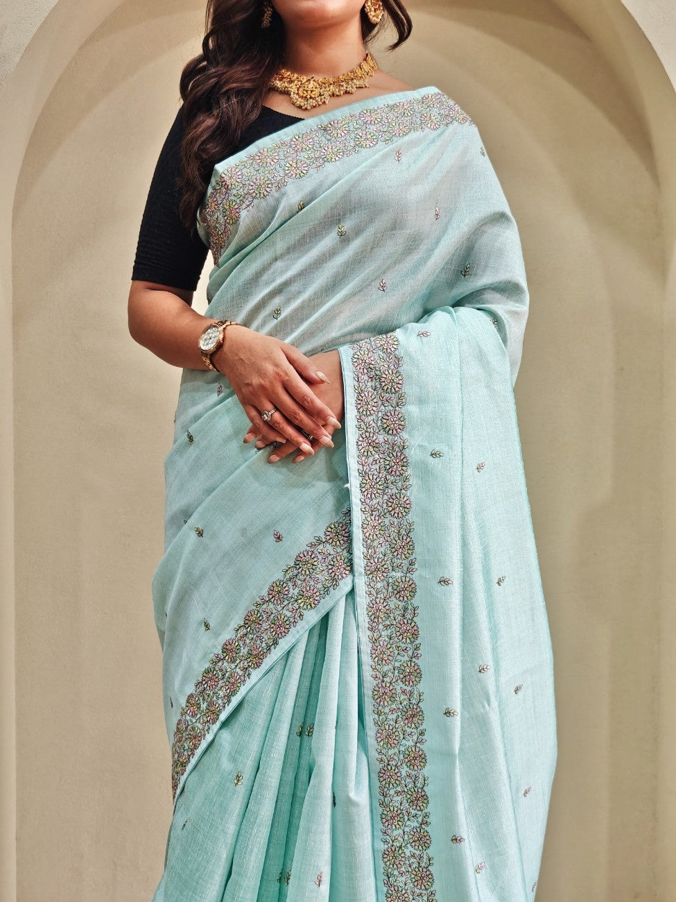 Pure Loom Tusar saree