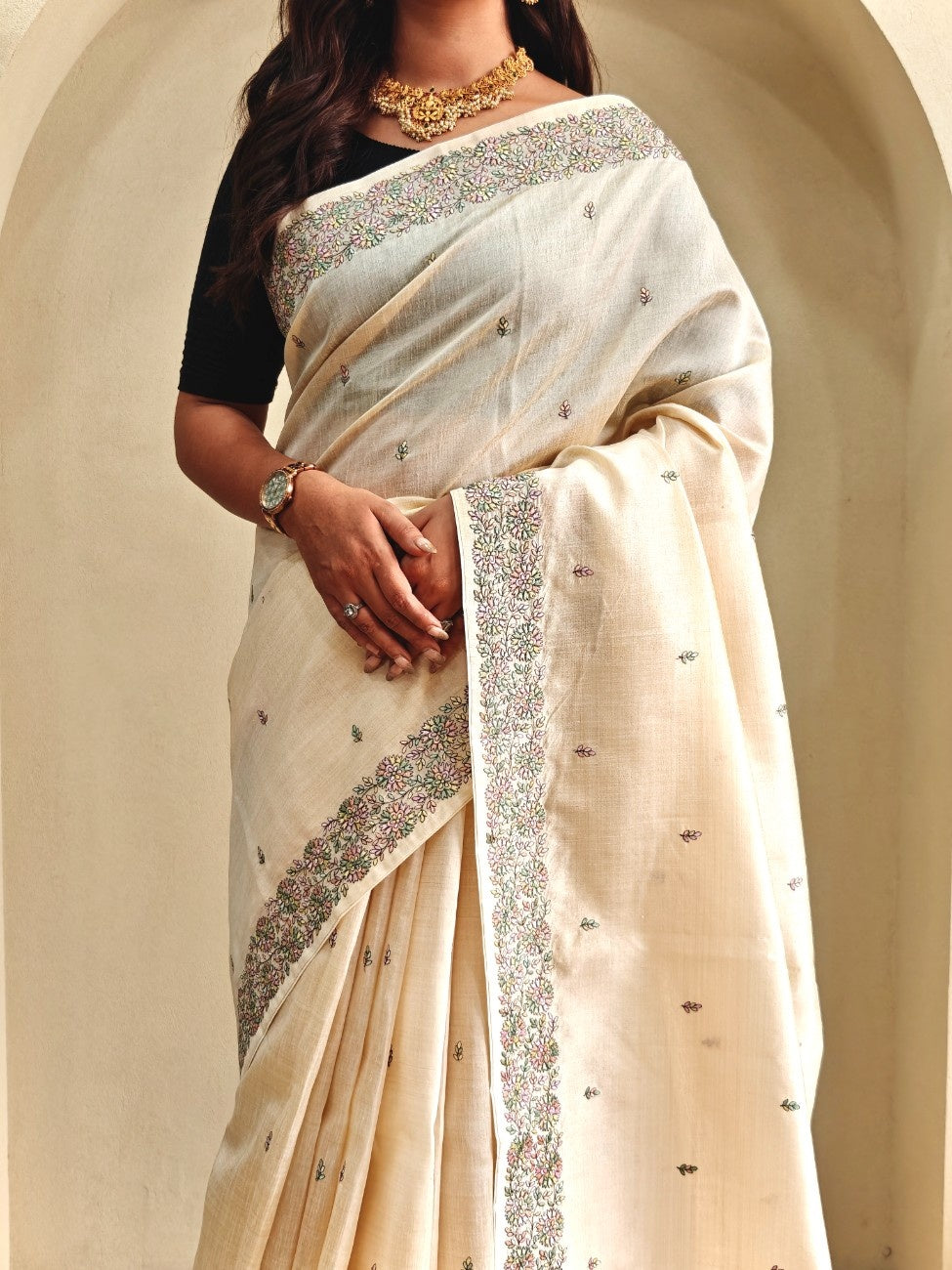Pure Loom Tusar saree