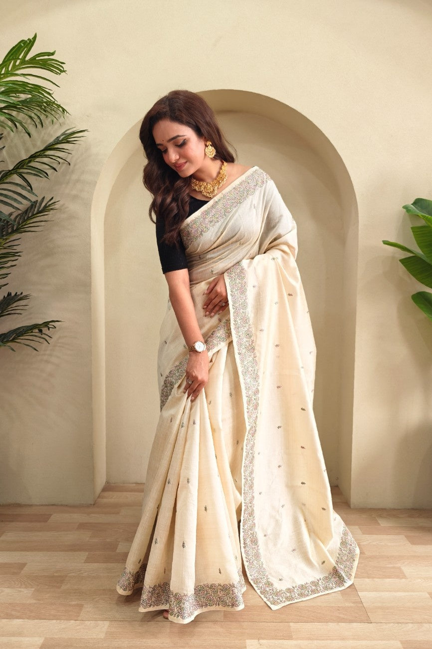 Pure Loom Tusar saree