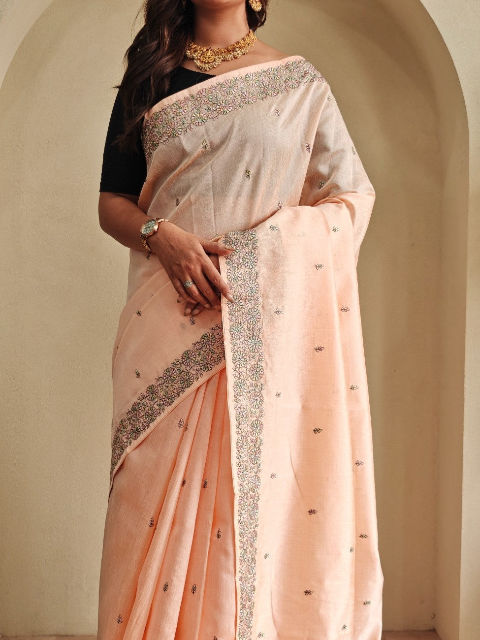 Pure Loom Tusar saree