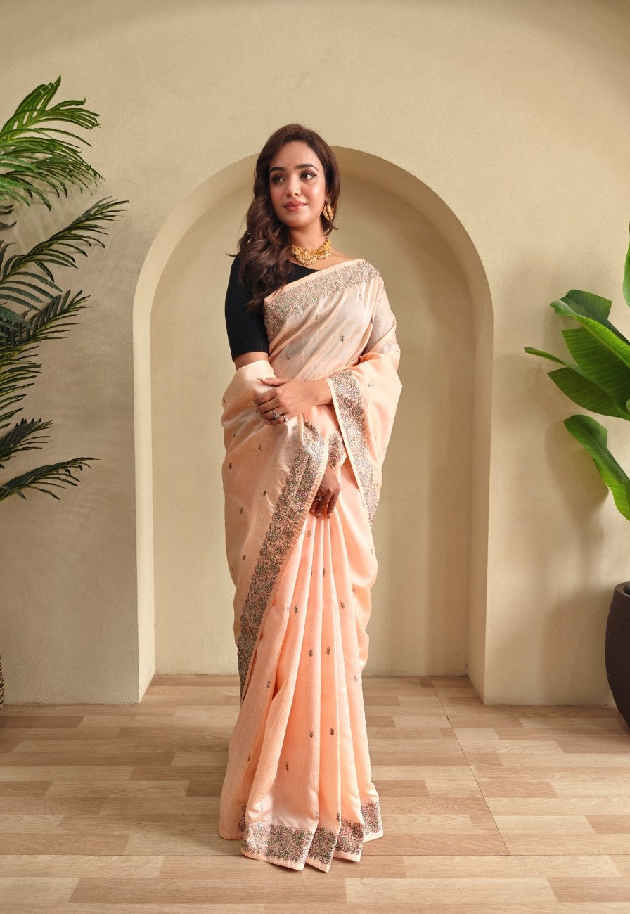 Pure Loom Tusar saree