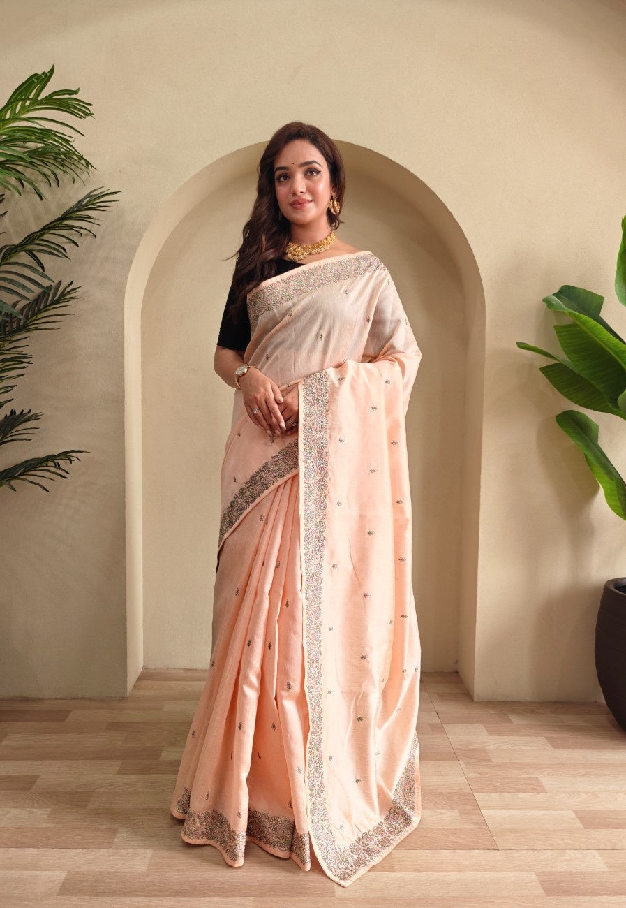 Pure Loom Tusar saree