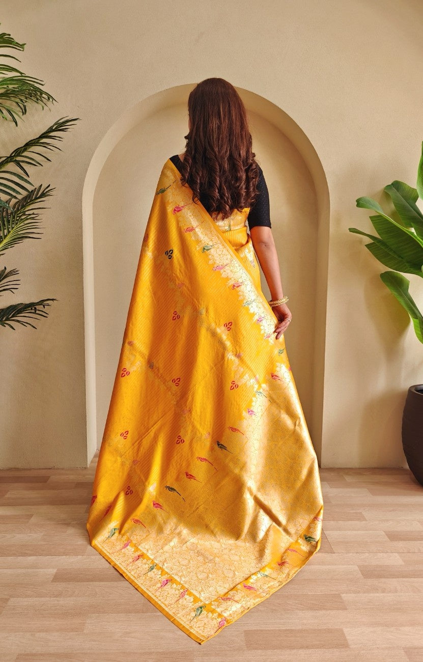 Premium Benarasi Mushro Satin Silk