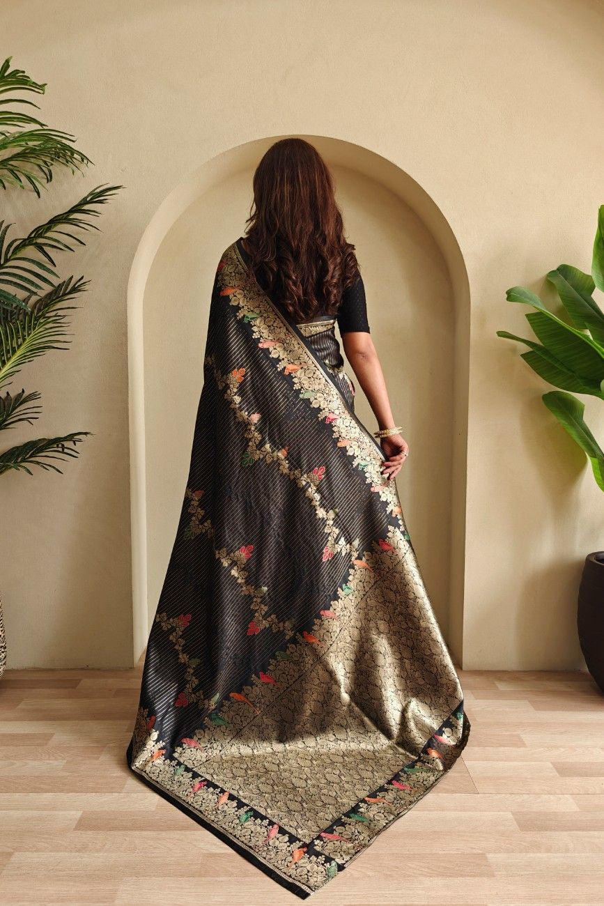 Premium Benarasi Mushro Satin Silk