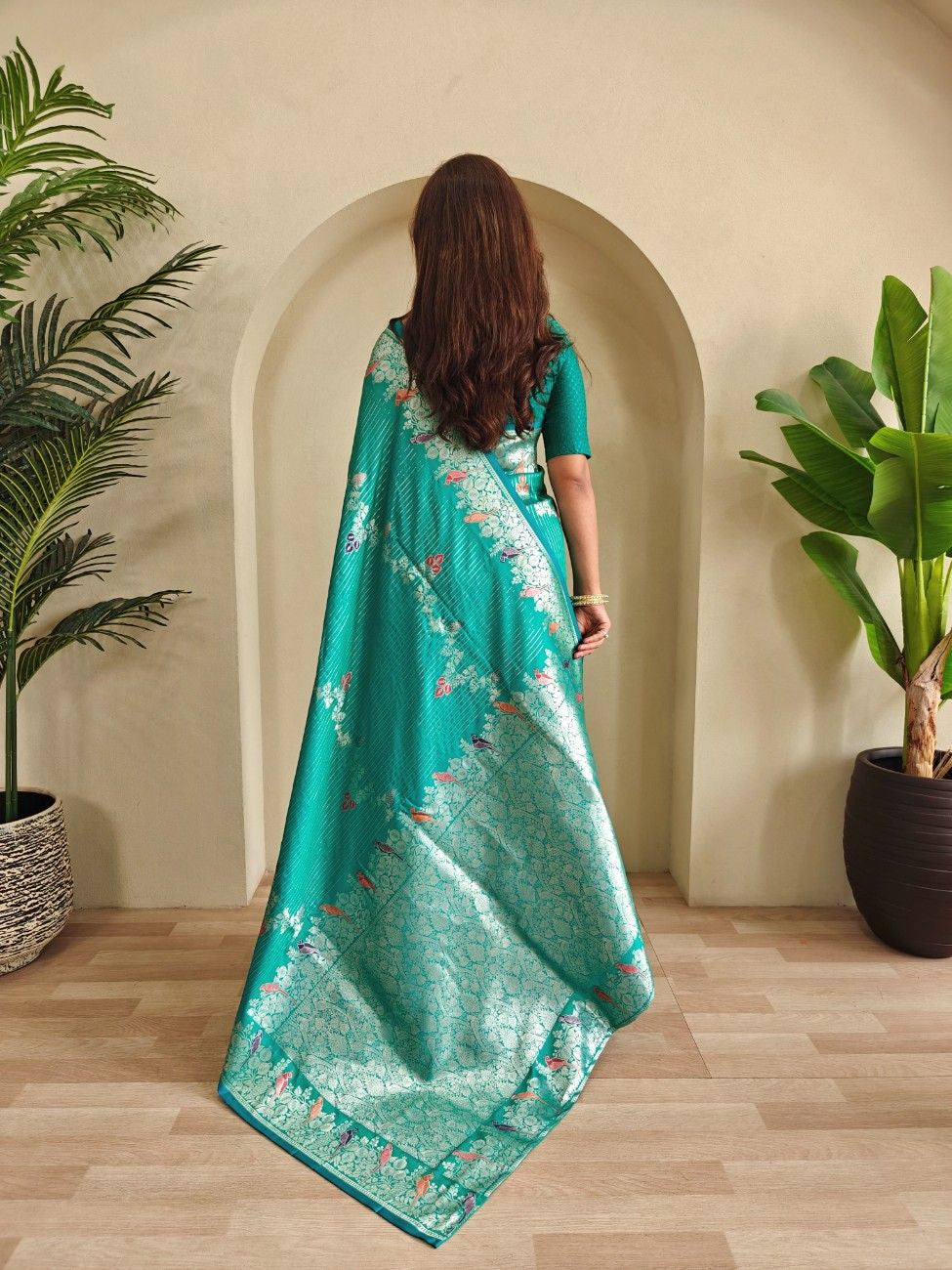 Premium Benarasi Mushro Satin Silk