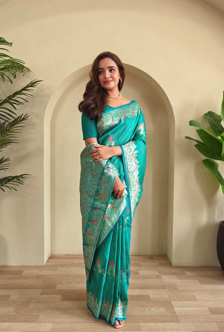 Premium Benarasi Mushro Satin Silk