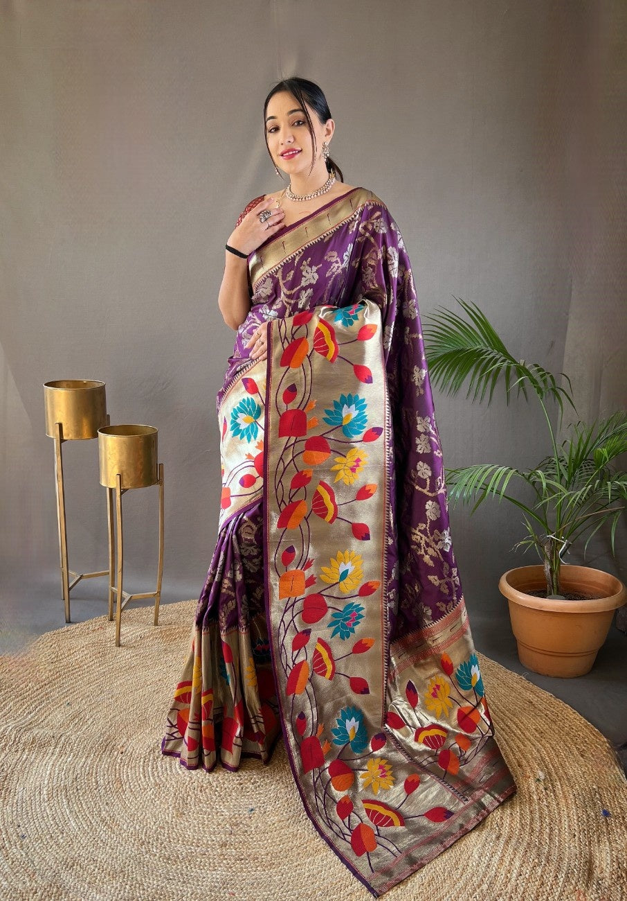 Pure Paithani Silk Saree