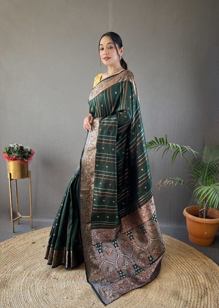 Pure Silk Saree With Lining Zari Weaving Design