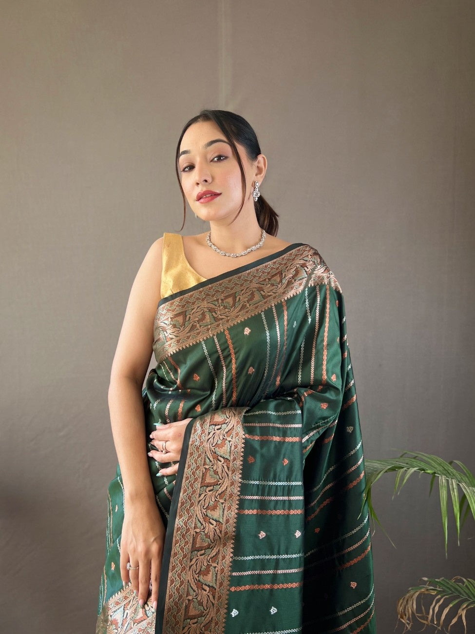 Pure Silk Saree With Lining Zari Weaving Design