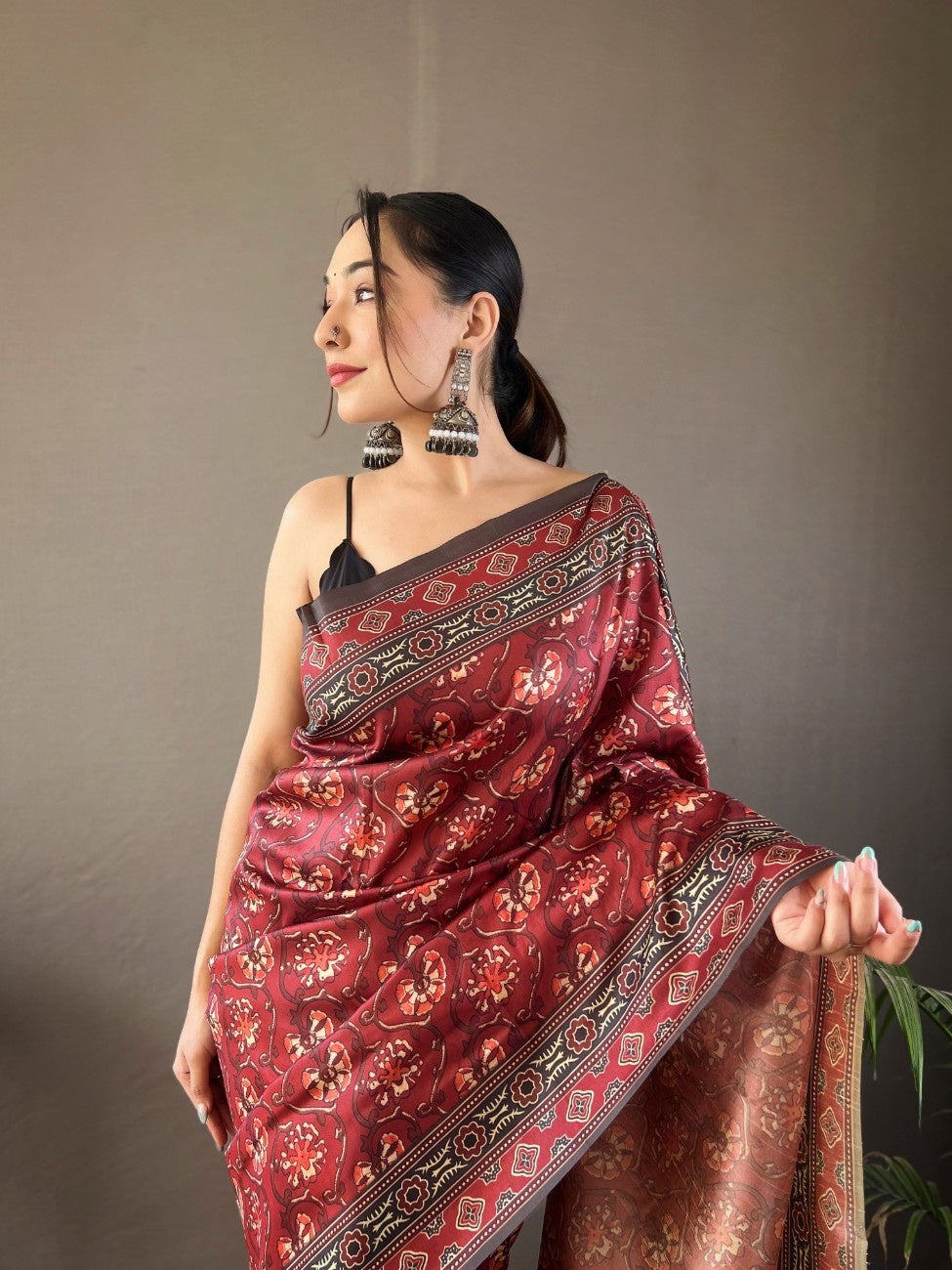 Pure Silk Saree With Digital Print