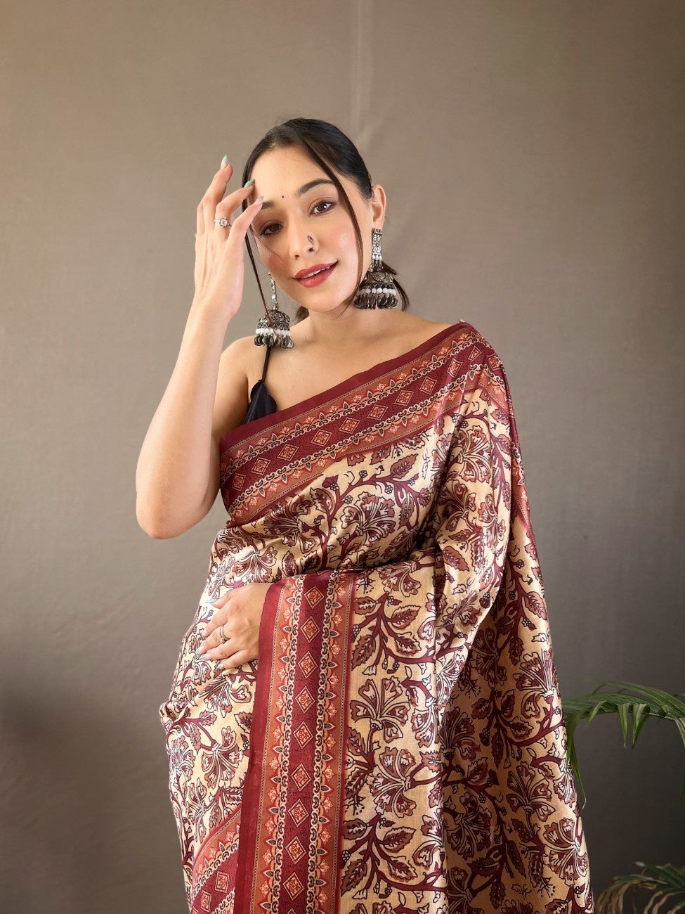 Pure Silk Saree With Digital Print