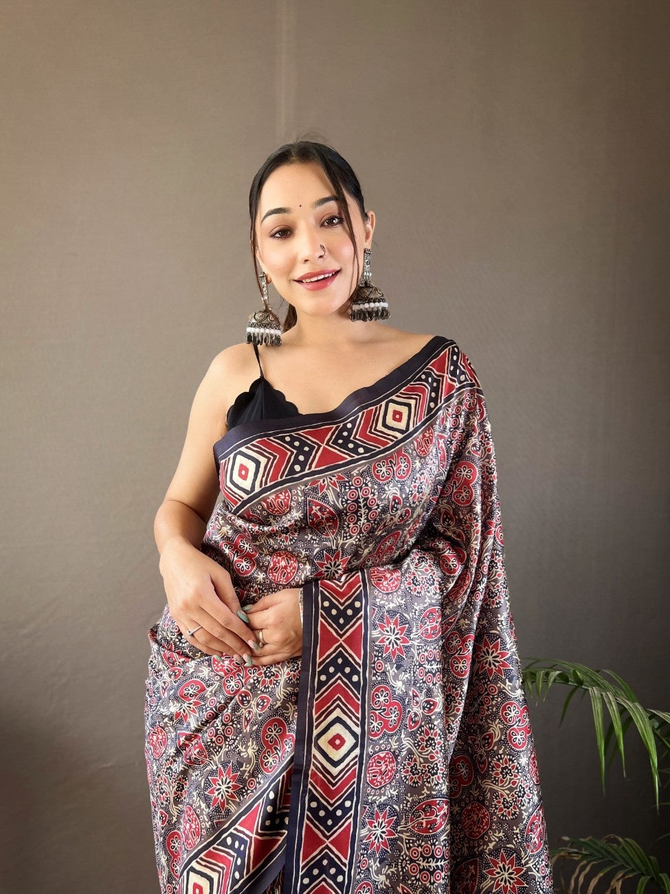 Pure Silk Saree With Digital Print