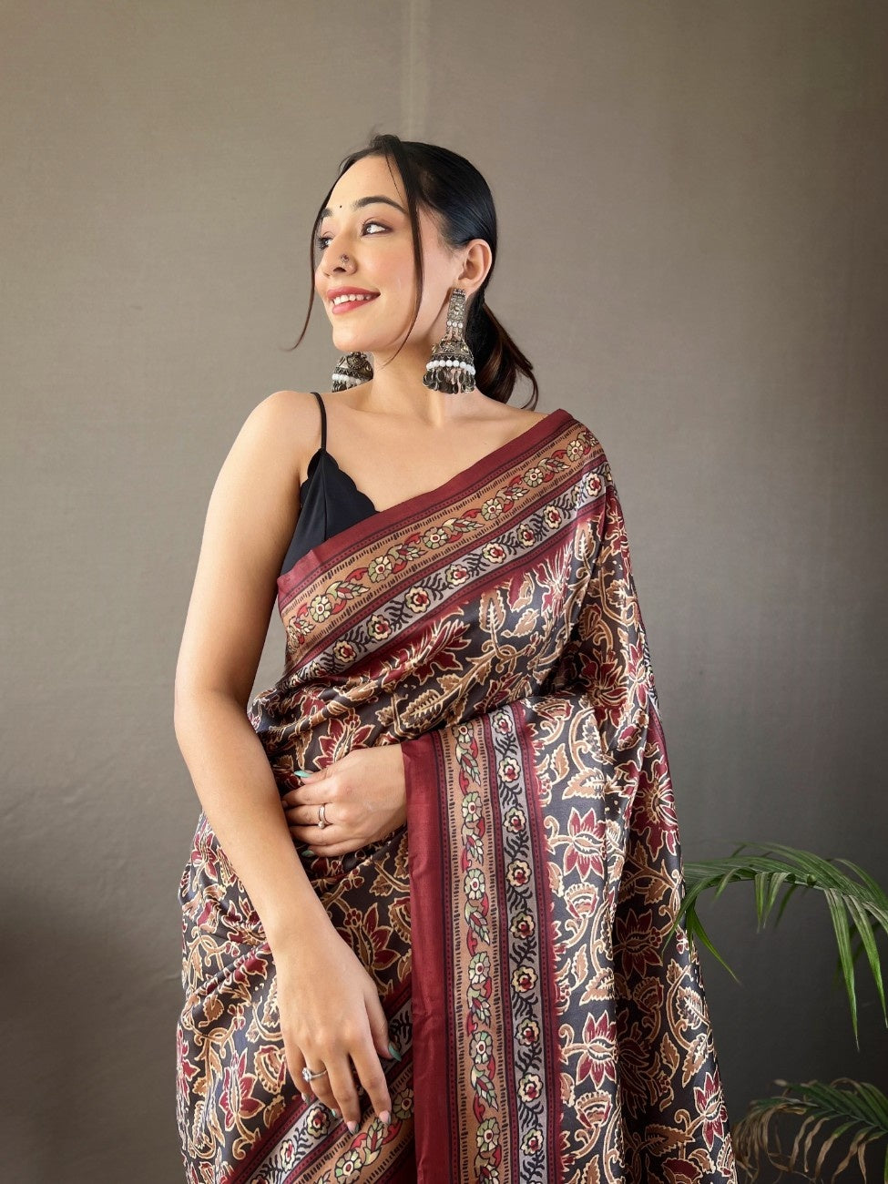 Pure Silk Saree With Digital Print