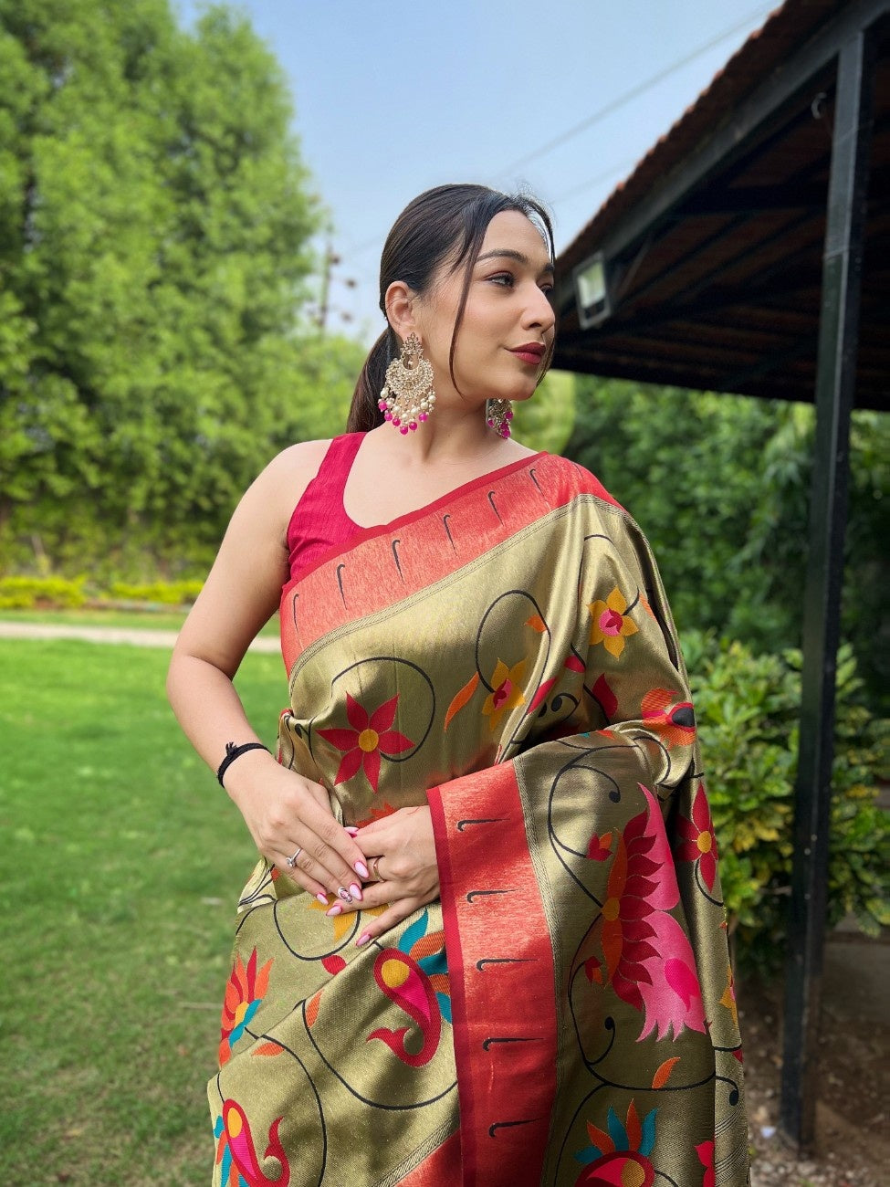 Premium Paithani Silk Sarees