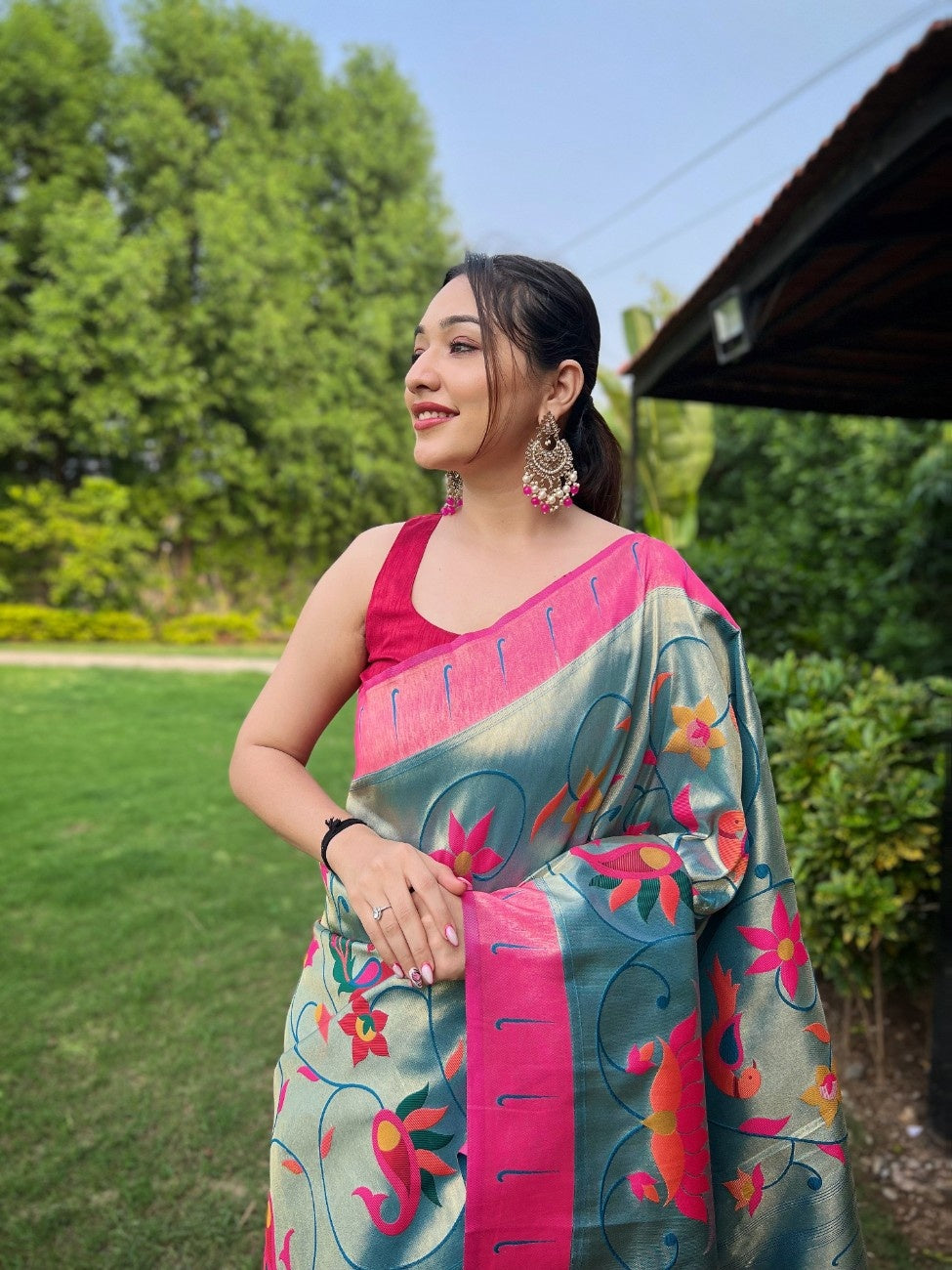 Premium Paithani Silk Sarees