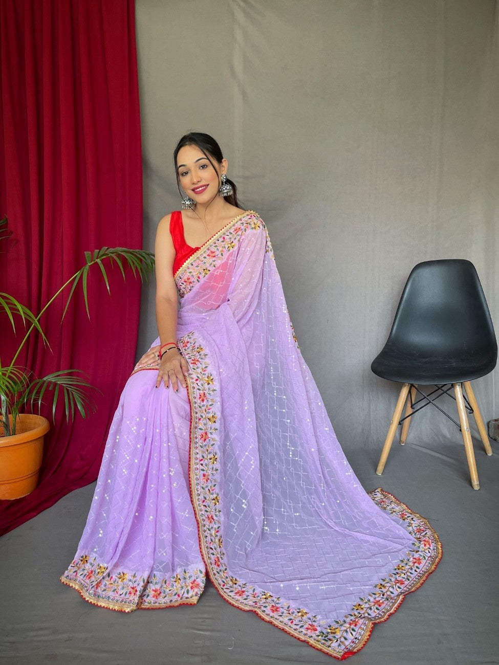 Pure Georgate Saree