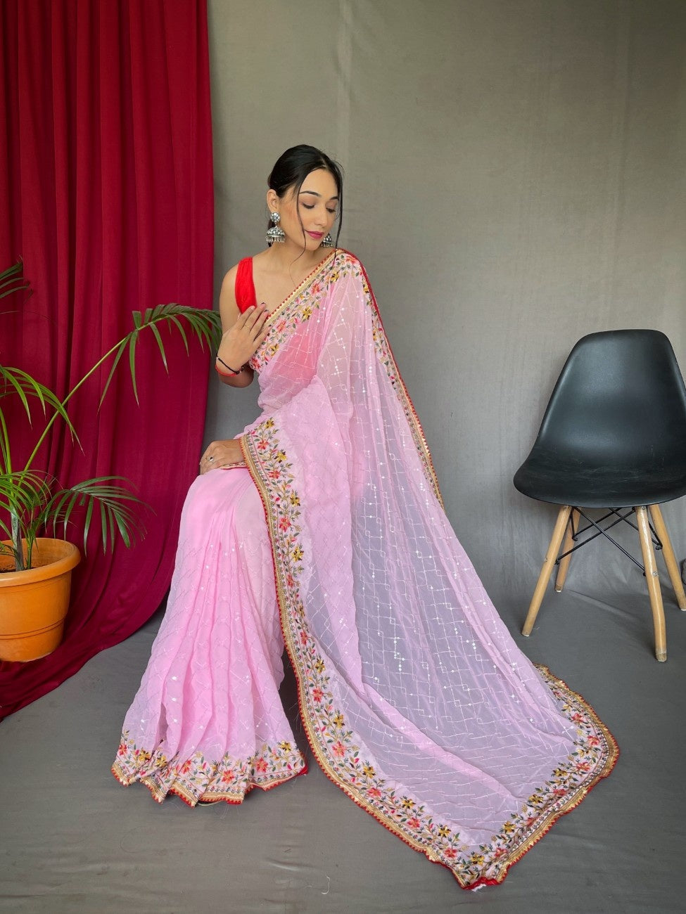 Pure Georgate Saree