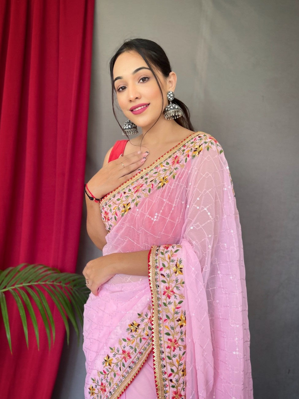Pure Georgate Saree