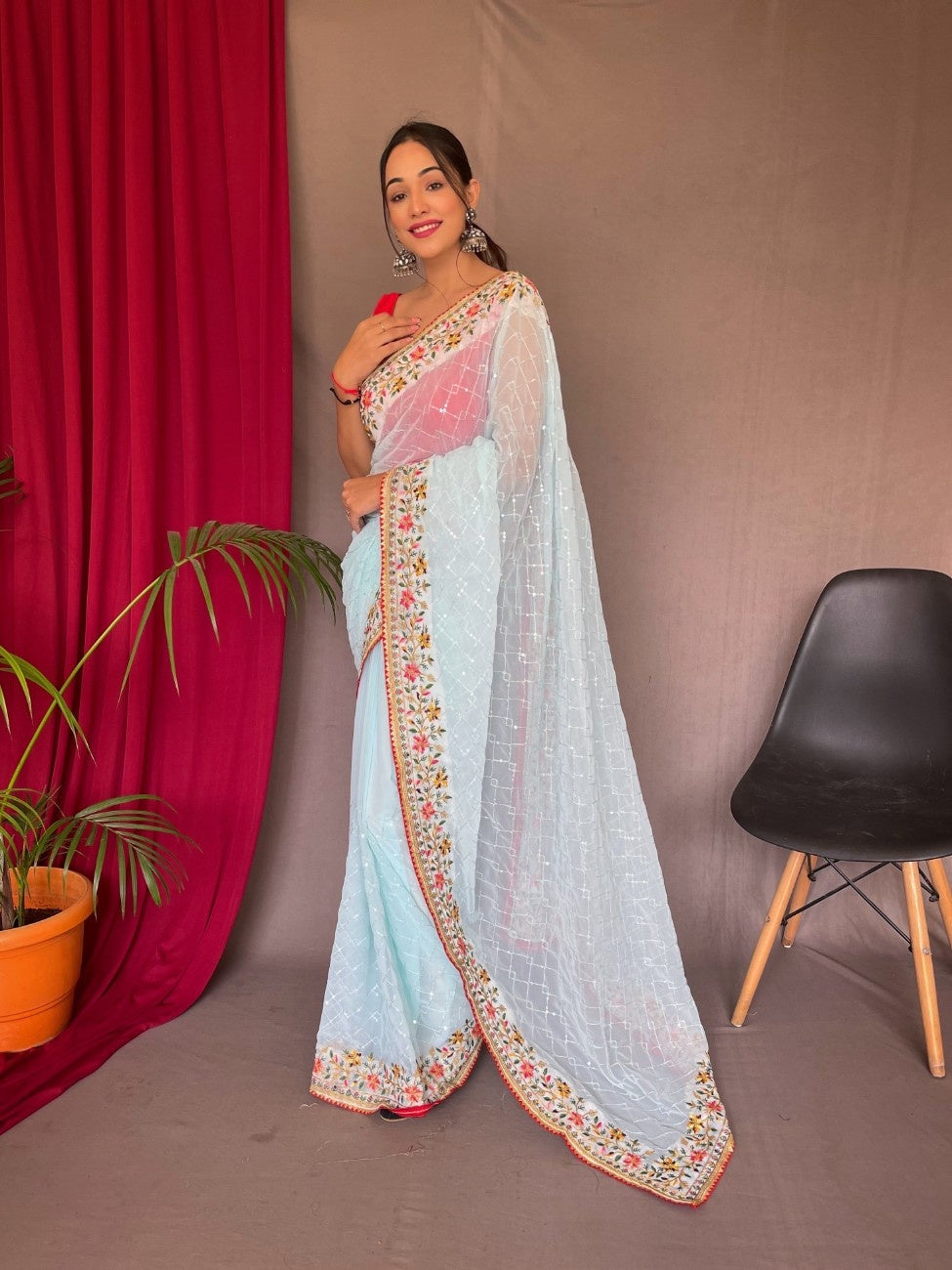 Pure Georgate Saree