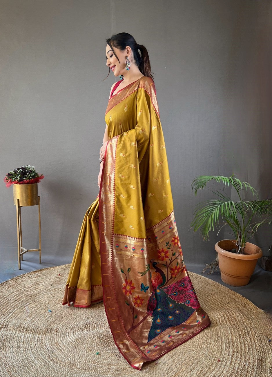 Pure Paithani Silk Saree