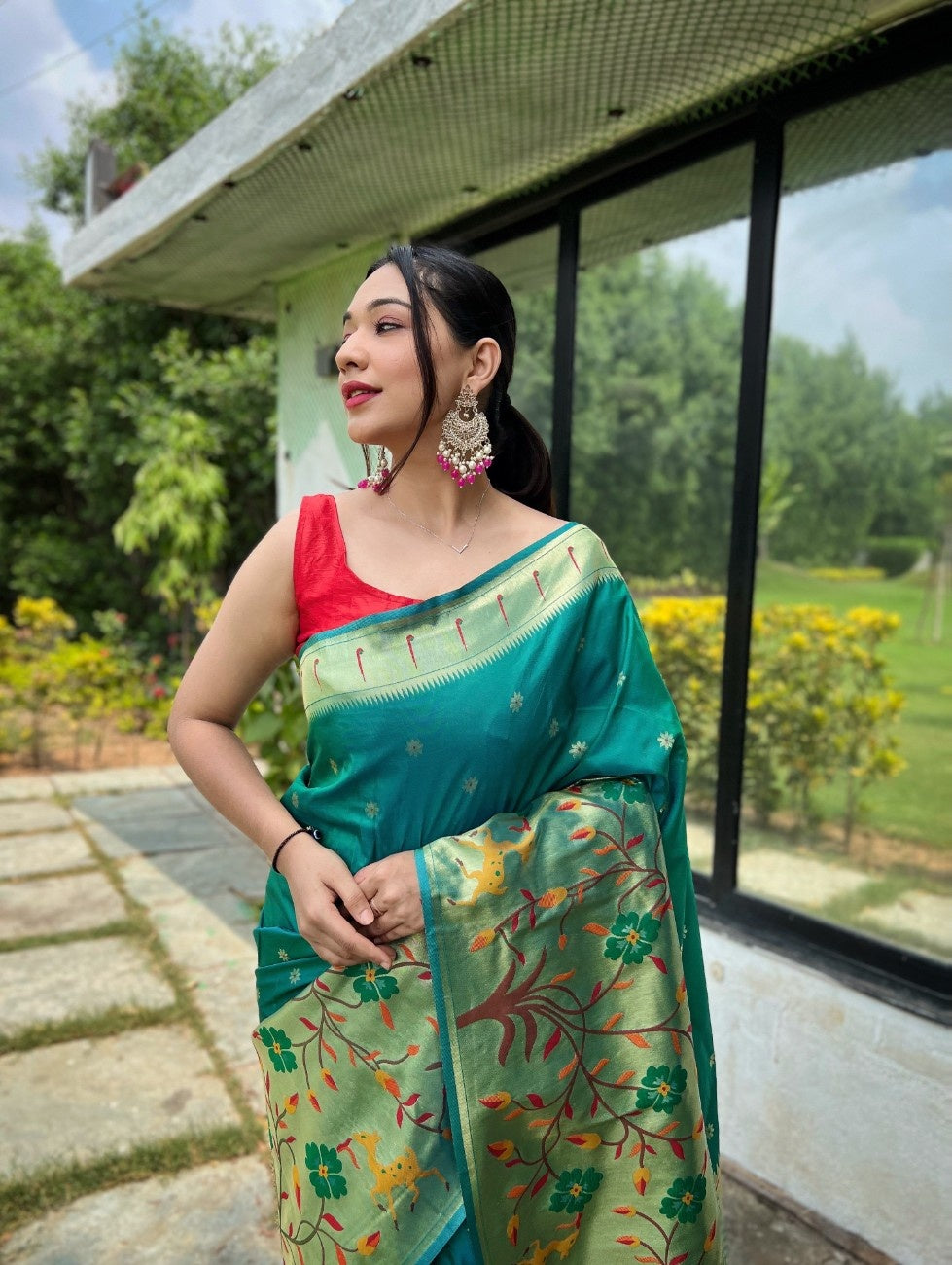 Pure Paithani Silk Saree
