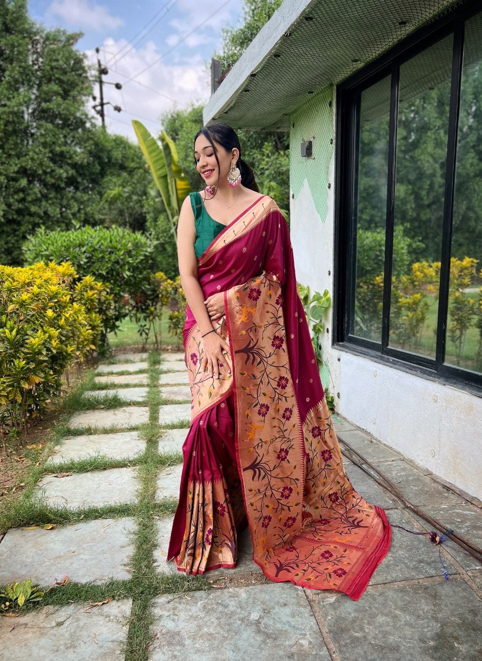 Pure Paithani Silk Saree