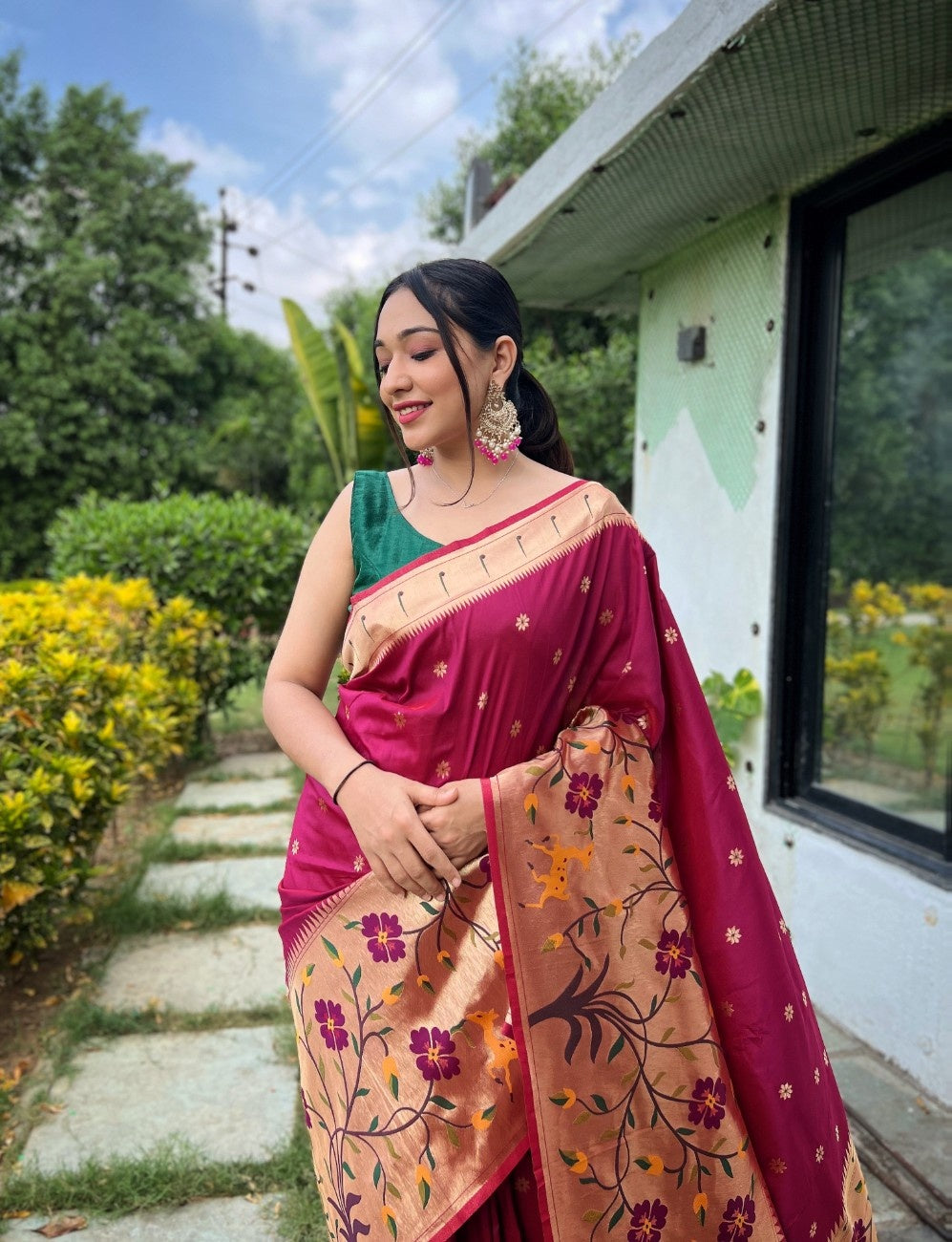 Pure Paithani Silk Saree