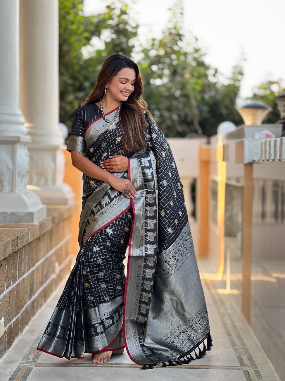 Premium Soft Silk Saree With traditional Pichwai Art