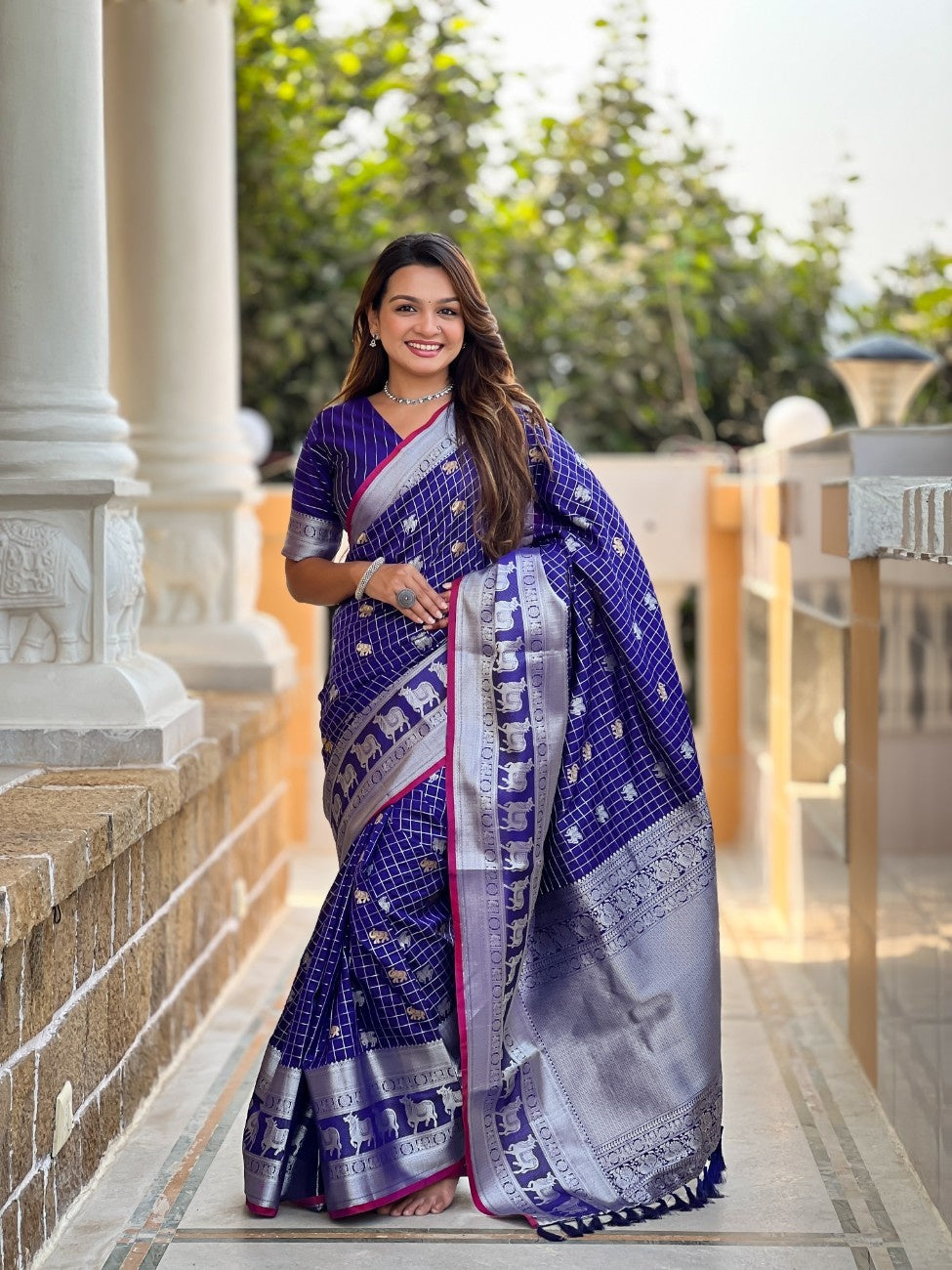 Premium Soft Silk Saree With traditional Pichwai Art