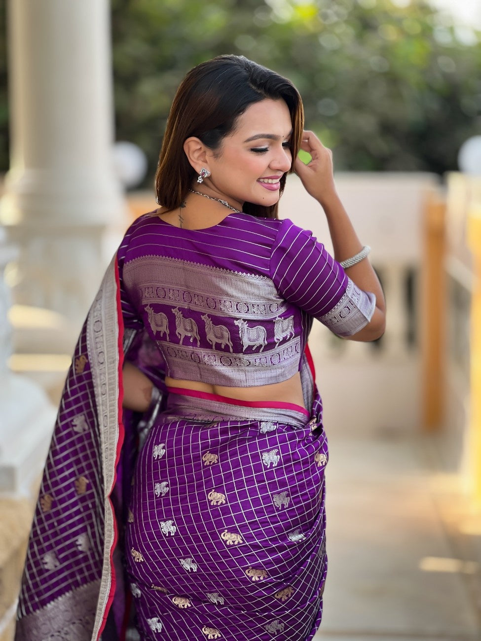 Premium Soft Silk Saree With traditional Pichwai Art