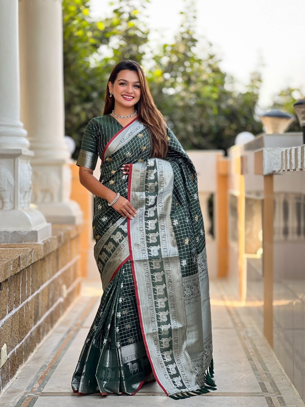 Premium Soft Silk Saree With traditional Pichwai Art