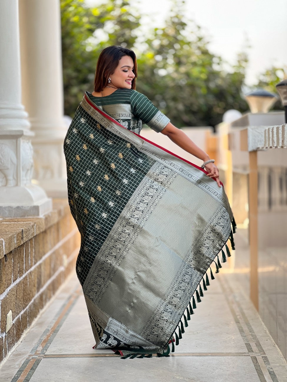 Premium Soft Silk Saree With traditional Pichwai Art
