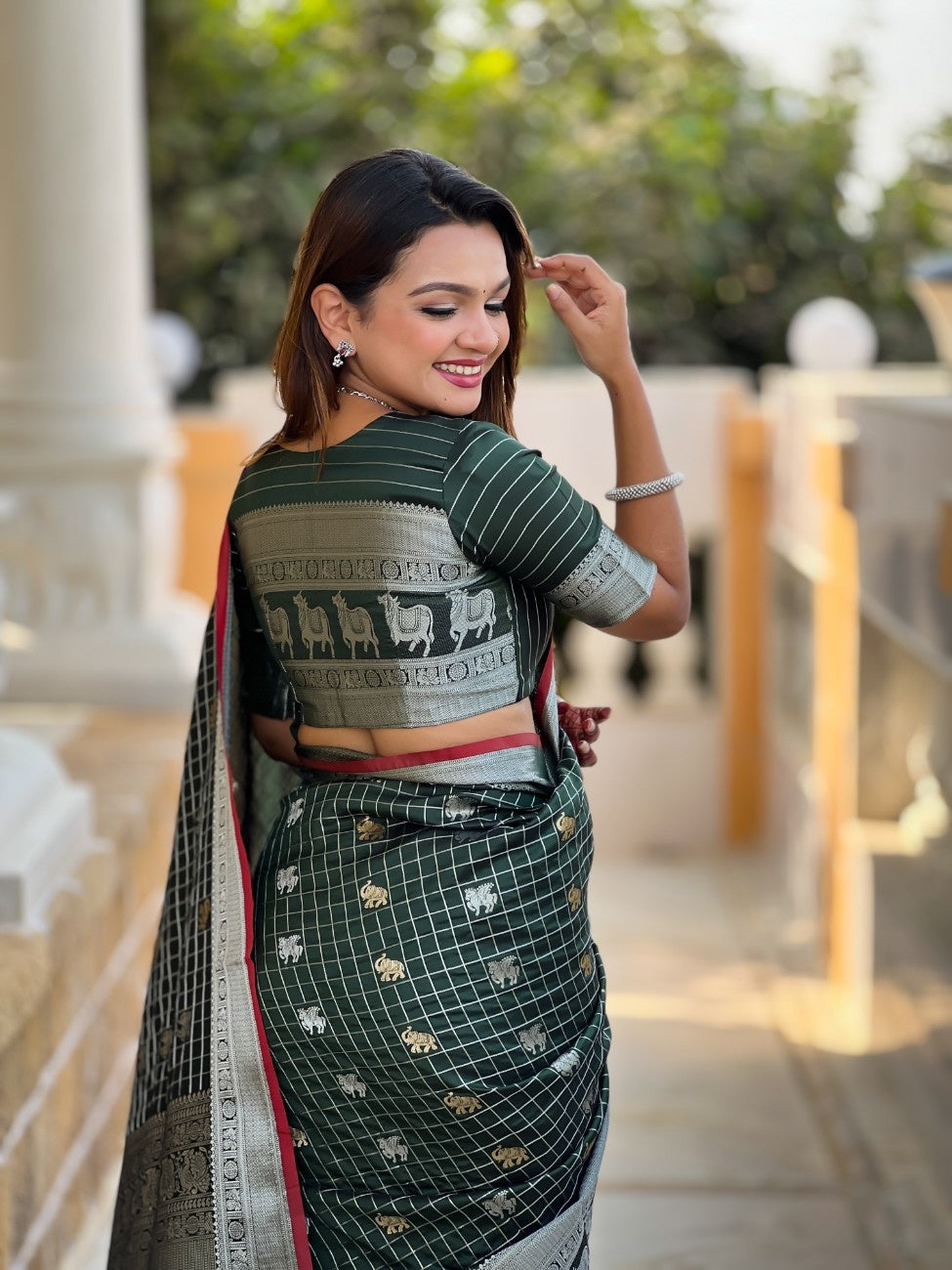 Premium Soft Silk Saree With traditional Pichwai Art