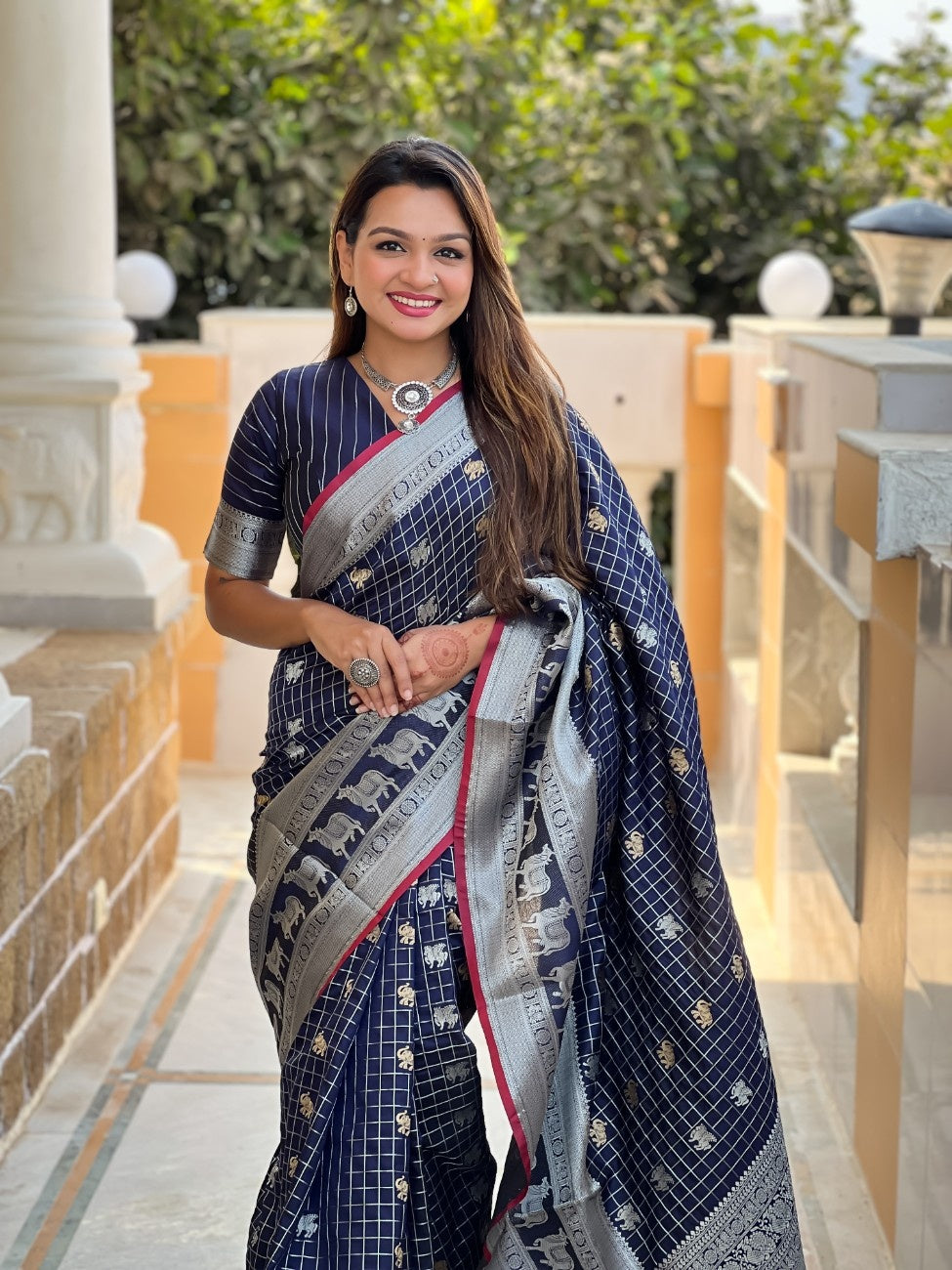 Premium Soft Silk Saree With traditional Pichwai Art