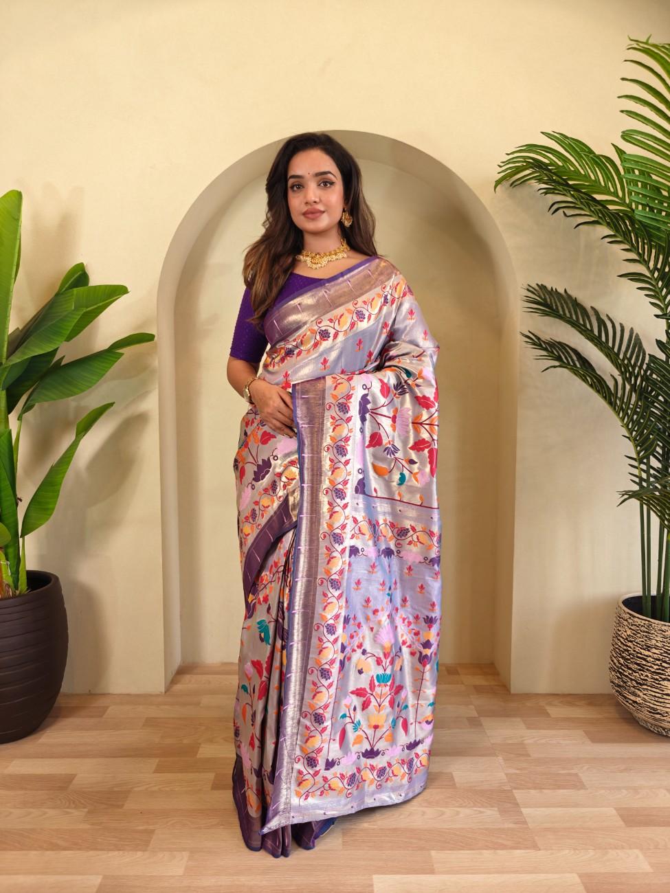 Designer Paithani Weaving sarees