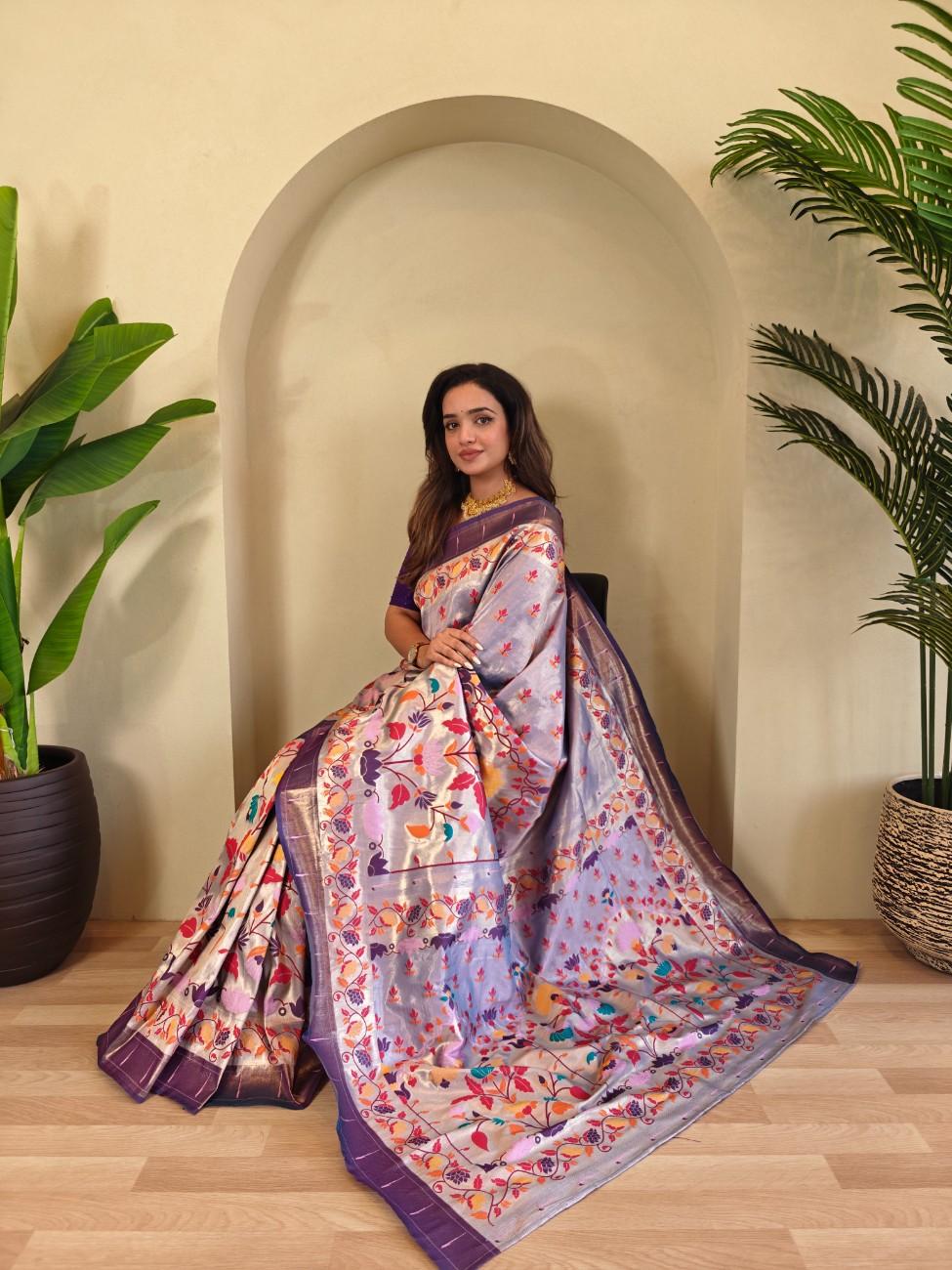 Designer Paithani Weaving sarees