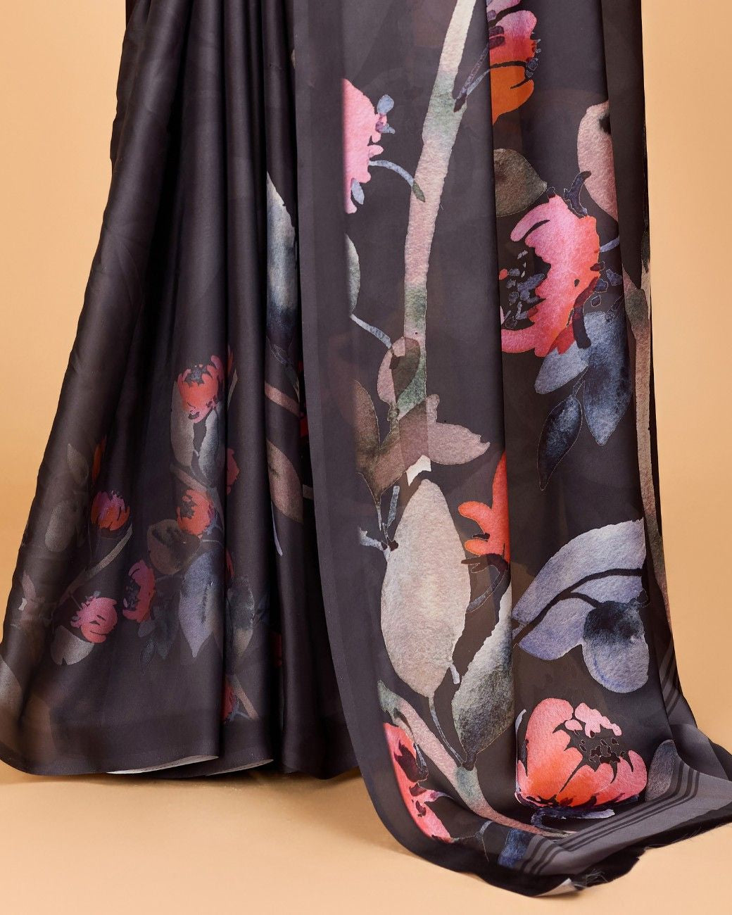 Georgette Saree with Elegant Floral Print