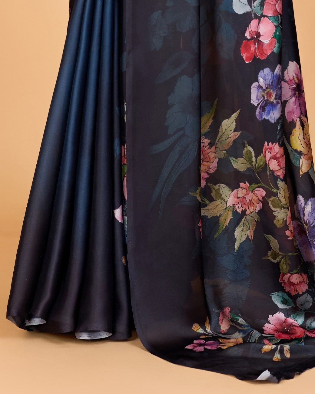 Georgette Saree with Elegant Floral Print