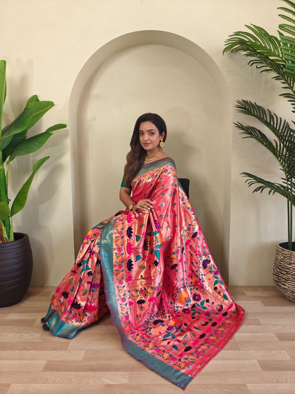 Designer Paithani Weaving sarees