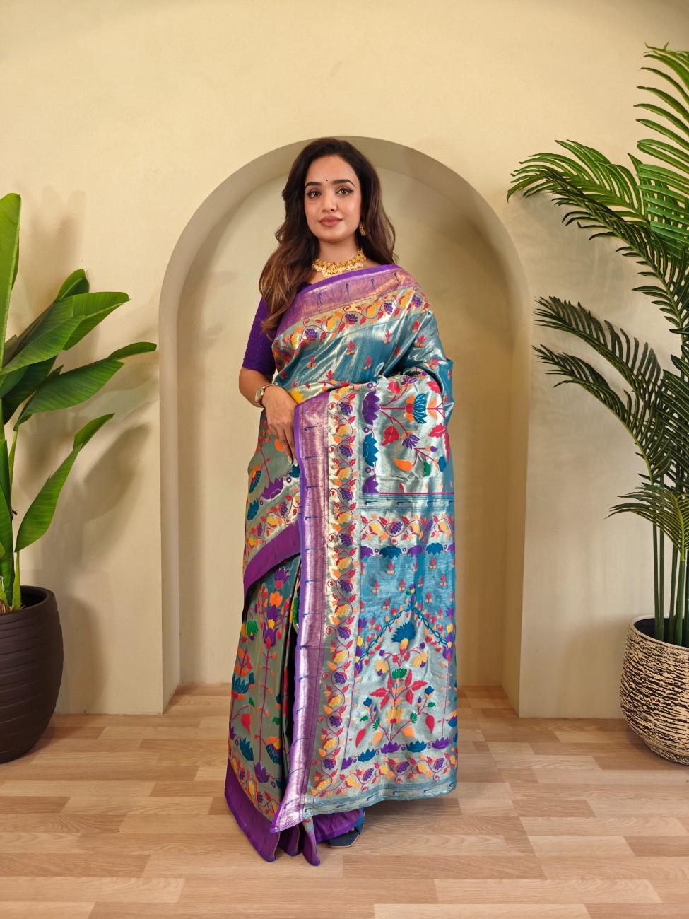 Designer Paithani Weaving sarees